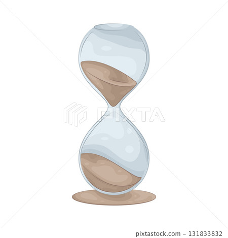 Illustration of hourglass  131833832