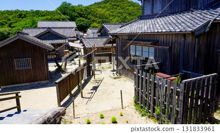 Scenery of an old Japanese fishing village 131833961