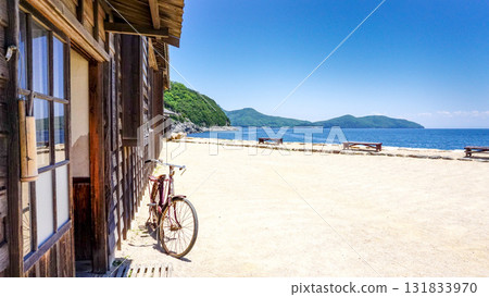 Scenery of an old Japanese fishing village 131833970