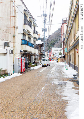 Yubara Onsen town dressed in winter clothes Yubara Onsen town dressed in winter clothes 131834071