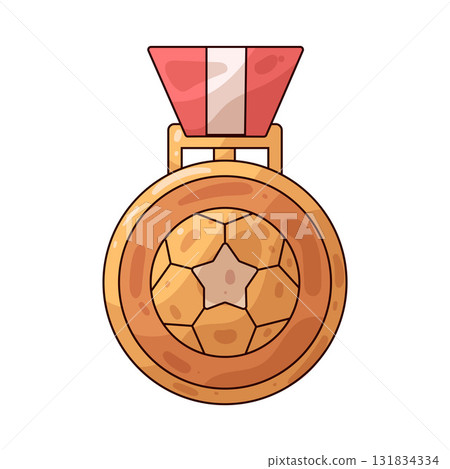 illustration of Soccer Medal 131834334