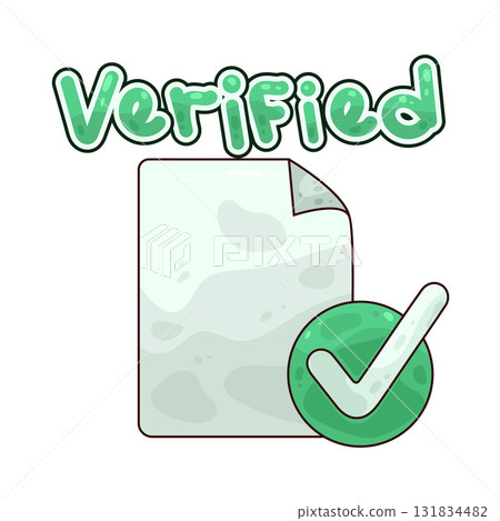 illustration of verified illustration of verified 131834482