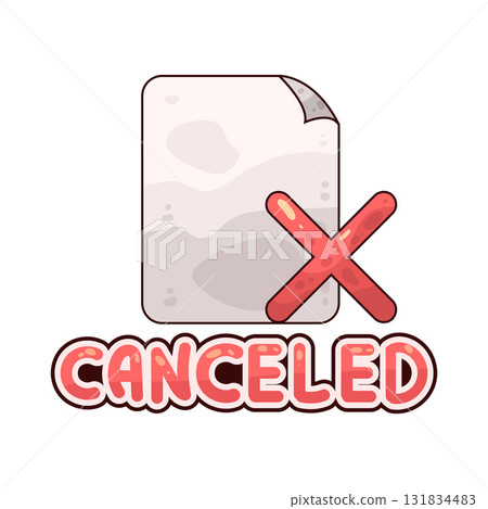 illustration of Canceled 131834483