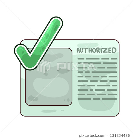 illustration of Authorized illustration of Authorized 131834486