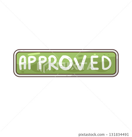 illustration of approved 131834491