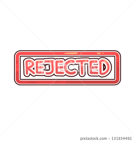 illustration of rejected 131834492