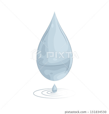 Illustration of raindrop Illustration of raindrop 131834530