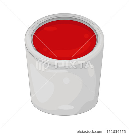Illustration of paint bucket Illustration of paint bucket 131834553