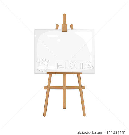 Illustration of easel Illustration of easel 131834561