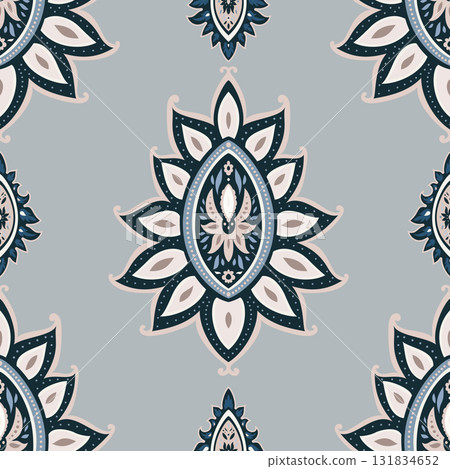 Dusty Blue Ornamental Medallion Pattern Dusty Blue Ornamental Medallion Pattern 131834652