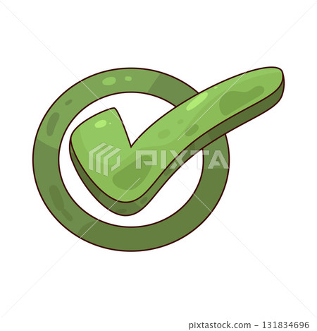 illustration of Green Tick 131834696