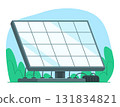 Solar Cell Panel for Renewable Energy and Clean Sustainable Energy Concept Illustration Clip Art 131834821