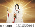 天照大神圖像插圖 131835994