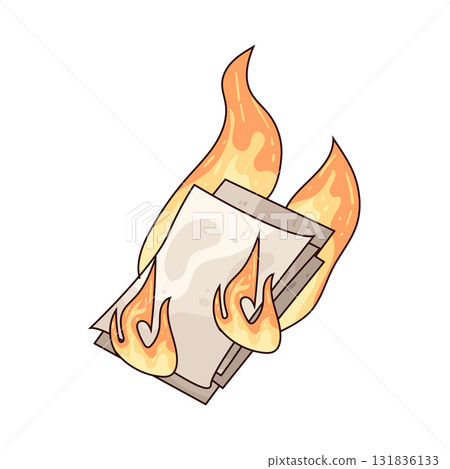 illustration of Fire document illustration of Fire document 131836133