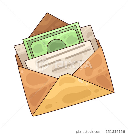 illustration of Bribe Envelope illustration of Bribe Envelope 131836136