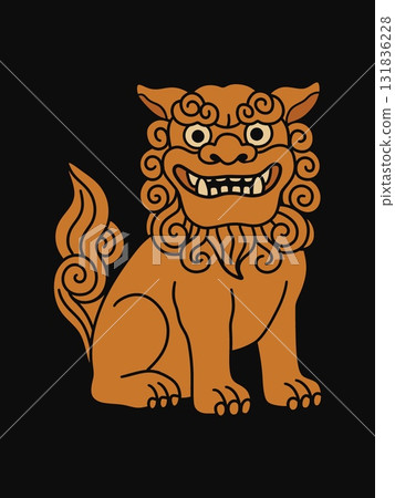 Simple Shisa illustration Simple Shisa illustration 131836228