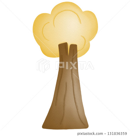 Tree plant hand drawn illustration Tree plant hand drawn illustration 131836359