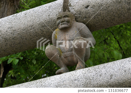 青森縣北津輕郡鶴田町八尾神社鬼子鳥居 131836677