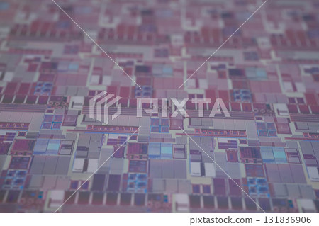 Silicon wafer for manufacturing semiconductor of integrated circuit. 131836906