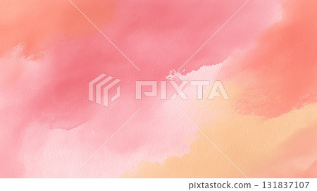 Gentle warm watercolor pastel background 131837107