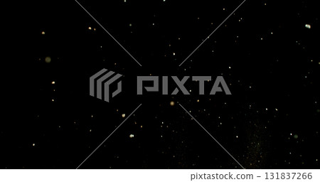 Detailed wave of airborne clay dust swirling in chaotic motion, captured in freeze motion. Dramatic natural explosion of earthy particles on black background. Detailed wave of airborne clay dust swirling in chaotic motion, captured in freeze motion. Dramatic natural explosion of earthy particles on black background. 131837266