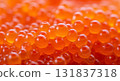 Macro View of Salmon Roe Texture 131837318