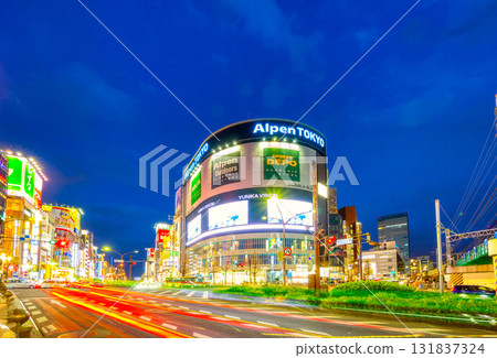 新宿站夜景 新宿站夜景 131837324