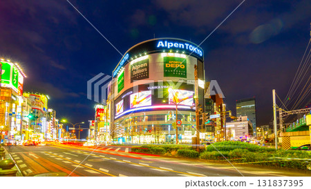 Shinjuku Station Night View 131837395