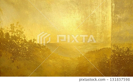 黃色彩繪背景材料 131837598