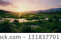 美麗的天堂日落 131837701