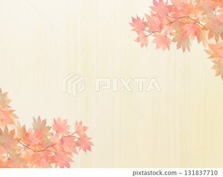 背景圖 6 為淺白色木板,搭配精緻的垂直紋理和秋葉圖案 背景圖 6 為淺白色木板,搭配精緻的垂直紋理和秋葉圖案 131837710
