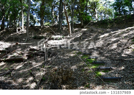 七尾城 011 土方工程、健行路線 七尾城 011 土方工程、健行路線 131837989