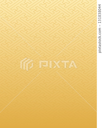 日式背景素材:金色紗綾圖案、垂直漸變 日式背景素材:金色紗綾圖案、垂直漸變 131838044