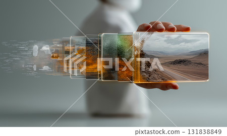 智慧型手機和爆炸性成長的數位世界增強了虛擬現實 131838849