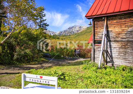Tsugaike Nature Park in full bloom of autumn leaves 131839284