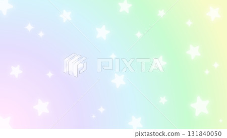 帶有彩虹漸層和星星的可愛背景 帶有彩虹漸層和星星的可愛背景 131840050