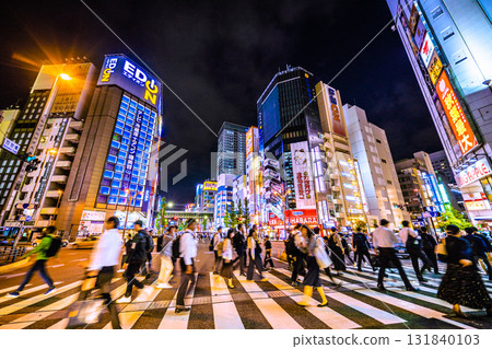 A new view of Tokyo's urban landscape in Japan. Overlooking Akihabara and other areas bustling with businessmen on their way home from work (October 10th) A new view of Tokyo's urban landscape in Japan. Overlooking Akihabara and other areas bustling with businessmen on their way home from work (October 10th) 131840103