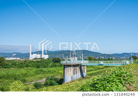 View from the Yodo River embankment, Hirakata City View from the Yodo River embankment, Hirakata City 131840249