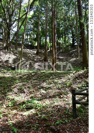 七尾城 077 城內、登山道 131840303