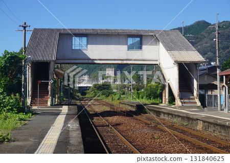 復古JR姫新線車站「美作落合站」：高架橋 131840625