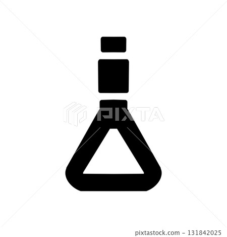 Monochrome pictogram icon representing train and bus straps 131842025