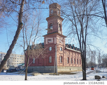 The Panteleimon Church is being restored. Zavolzhsky district. Ulyanovsk. Russia The Panteleimon Church is being restored. Zavolzhsky district. Ulyanovsk. Russia 131842081