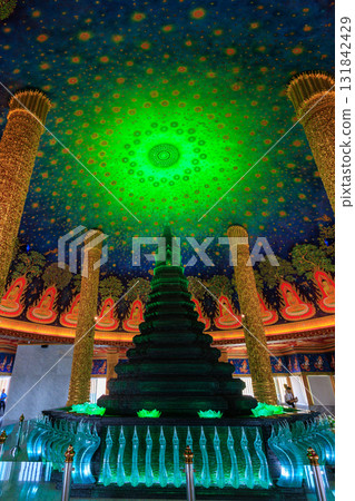 [Bangkok, Thailand] Colorful temple "Wat Paknam" 131842429