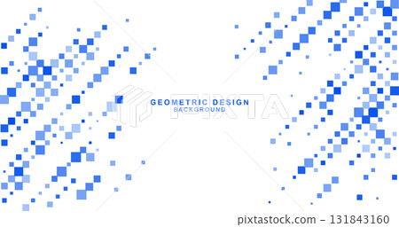 Geometric dot background material made up of various squares Geometric dot background material made up of various squares 131843160