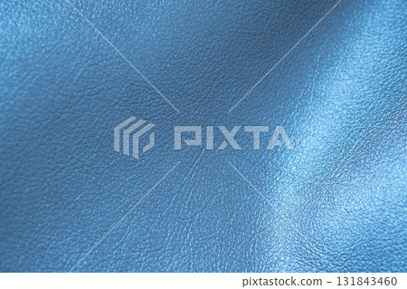 Image of blue metallic leather material Image of blue metallic leather material 131843460