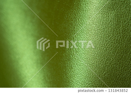 Image of green metallic leather material Image of green metallic leather material 131843852