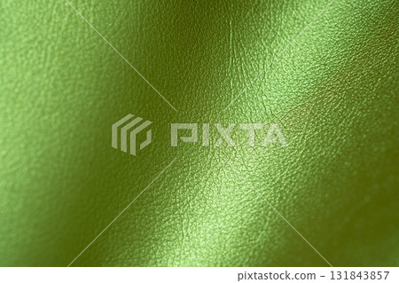 Image of green metallic leather material Image of green metallic leather material 131843857