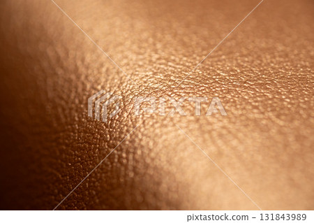 Orange metallic leather material image 131843989