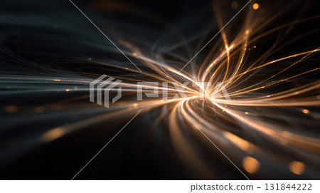 Abstract flowing lines of light, glowing, dynamic, energy, futuristic, connection, dark Abstract flowing lines of light, glowing, dynamic, energy, futuristic, connection, dark 131844222