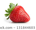 strawberries isolated on white background. One strawberry 131844603